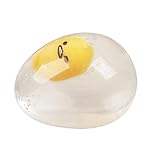 E-SCENERY Creative Transparent Squeeze Water Egg, Fun Stress Relief Squeeze Mascot Yolk Squishy Toys Home Decor (Transparent)