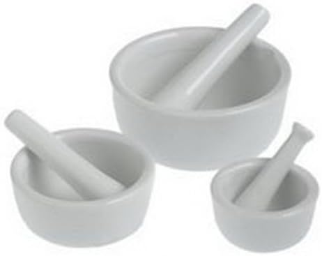 Kleanco Home It - Porcelain Set of 3 Mortar and Pestle White