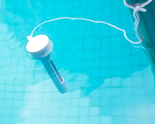 Floating Pool Thermometer,Thermometers with String Large Floating,for Outdoor & Indoor Swimming Pools, Spas, Hot Tubs, Jacuzzis & Aquariums and Fish Pond Pool Thermometer Floating Easy Read