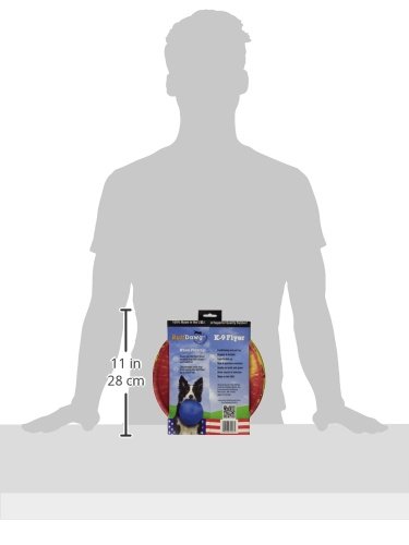 Ruff Dawg K9 Flyer Rubber Dog Toy Large Assorted Colors