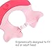 EZ-PZ Pink Baby Bath Visor Cap - Adjustable, Comfortable, Soft, Flexible, Snug, Waterproof & Elastic Ring Hat - for Shower, Bathtub, Sun Bathing, Hair Cutting, Pool, Beach, for Toddler Kid & Adult