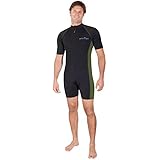 EcoStinger Adults Sunsuit +Pocket UV Protection Swimwear UPF50+ Chlorine Resistant Black Military L