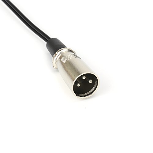 SiYear XLR Y Splitter Patch Cable, 1 XLR male to 2 RCA Male Plug Adapter Cable, 3 pin xlr mic splitter,rca phono line ,2RCA to XLR 5FT (1.5m)