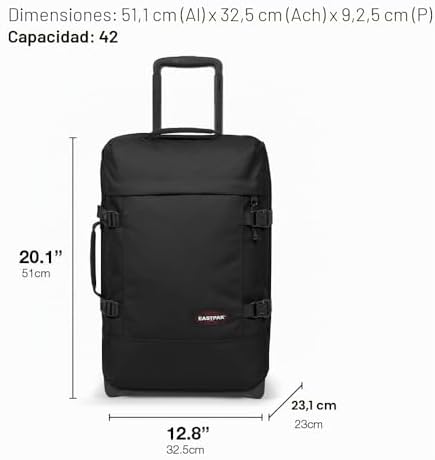 Mala eastpak tranverz s, 51 cm, 42 l, preto (preto)