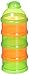 Mommys Helper Pak N Stak Formula Dispenser, Orange/Green primary