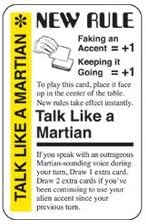 Fluxx Talk Like A Martian Promo Game Card (KEEPER) Works with All Fluxx Games!