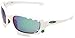 Oakley Men's OO9171 Racing Jacket Sport Sunglasses, Matte White Frame/Jade Iridium Lens, 62 mm