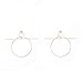 A&J. Womens Punk Club Geometric Dangle Circle Loop Earrings Alloy Drop Earrings
