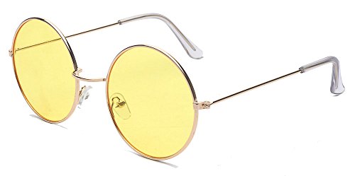 ALWAYSUV Metal Full Framem PC Round Circle Mirror Lens Retro John Lennon Glasses
