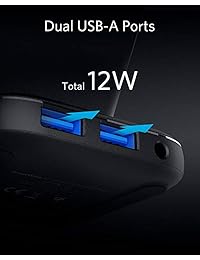 Anker PowerWave 10 - Soporte con 2 puertos USB-A, soporte para cargador inalámbrico rápido certificado Qi, compatible con iPhone Xs Max XR XS X 8 8 Plus, Samsung Galaxy S10 S9 S8, Note 10 Note 9 (adaptador DC incluido)