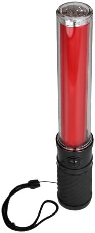 FlareAlert 913-R Red 2-in-1 Traffic Safety Baton with Built-in Magnetic Base