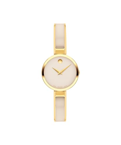 Movado Moda Women's Watch - Swiss Quartz 2H Movement, Plated Stainless Steel, Adjustable Bangle - 3 ATM Water Resistance - Luxury Fashion Timepiece for Her - 24mm