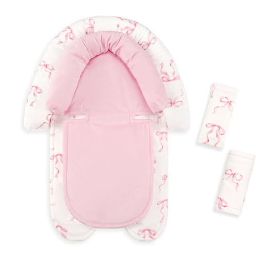Infant Car Seat Insert with Strap Covers, 2 in 1 Car Seat