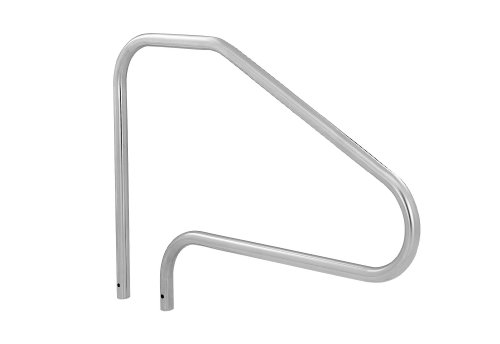 S.R. Smith DMS-101A 4-Bend Deck Mounted Swimming Pool Handrail, Stainless Steel