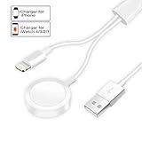 Xvolt Compatible with Apple Watch iWatch Charger, 2 in 1 Wireless Charger Cable Compatible with for Apple Watch Series 4/3/2/1 and iPhone XR/XS/XS Max/X/8/8Plus/7/7Plus/6/6Plus