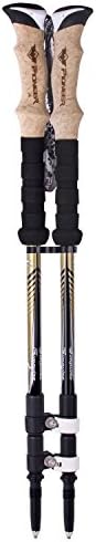 2 Packs Anti Shock Carbon fibre Trekking Poles Hiking Walking Poles Quick Lock Trekking Sticks