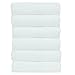 Luxury Hotel & Spa Towel 100% Genuine Turkish Cotton Hand Towels - White - Honeycomb - Set of 6