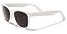Kids Childrens 80's Classic Vintage Retro Style Sunglasses - (White)