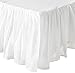 Greenland Home Cotton Voile Dust Ruffle, 18-inch L, White