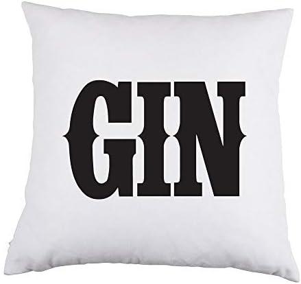Arthuryerkes Gin White Satin Throw Pillow Cushion Cover, 18x18 inch Pillow Case
