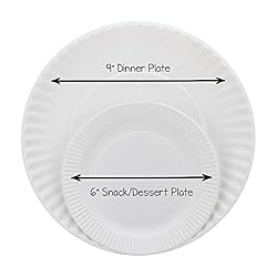 Hygloss Products 6" Uncoated White Paper Plates