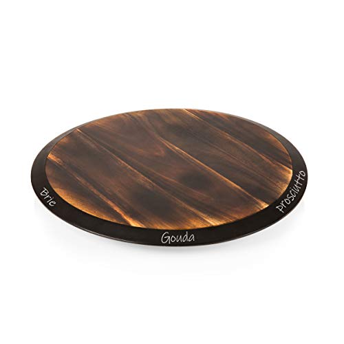 PICNIC TIME NCAA Pittsburgh Panthers Lazy Susan Serving Tray, Wooden Turntable…