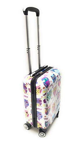 Trolley Bagaglio a Mano Ryanair Priority Abs Lucido con Disegno 8 Ruote  Idoneo Cm.55x40x20 misure effettive cm.52x35x20… - voliweb.it