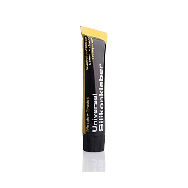 Metzler Universal Silikonkleber transparent 40 ml - Klebt auf Holz, Metall und mehr.