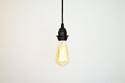 Black Pendant Light Plug in or Hardwired Hanging Cord Set