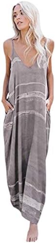 Maxi Dresses for Women, Casual Summer Sunflower Maxi Dress Strappy Irregular Hawaiian Boho Hippie Dress by BOLUBILUY