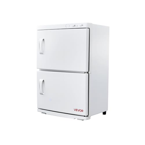 VEVOR Hot Towel Warmer, 46L Large Capacity 2-Tier Towel Warmer Cabinet with