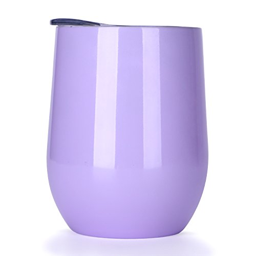 12 oz Insulated Stemless Glass,Stemless Wine Glass,Wine Tumbler, Exclusive for Home, Office,Perfect for Wine,Coffee, Drinks,Champagne,Cocktails