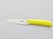 Mikale 4 Inch Ceramic Fruit Knife with Light Yellow Handle/with Sheath and White Blade.