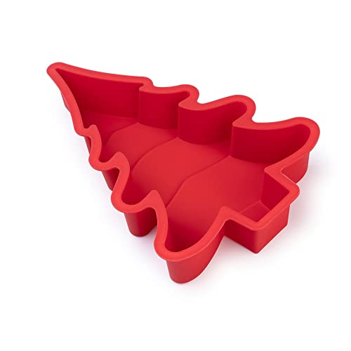 Christmas Tree Silicone Molds for Cake,Cute Cupcake Molds,Non-Stick Baking Molds,Biscuit Christmas Tree Snowflake Bells Gummy Baking DIY Tools,Holiday New Year Party Gift for Kids Teens