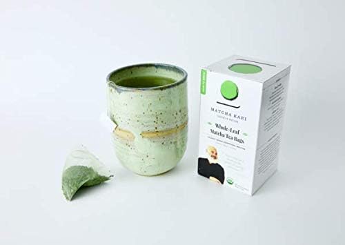 Matcha Kari - Matcha Green Tea bags - Organic - Japanese Inspired - Tencha Green Tea - Matcha Tea Cup (Mug) - Traditional Green Tea, Antioxidants, L-theanine