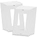 ENERLITES Decorator Light Switch or Receptacle Outlet Wall Plate, Size 1-Gang 4.50 Inches x 2.76 Inches, Unbreakable Polycarbonate Thermoplastic, 8831-W-10PCS, White (10 Pack), UL Listed primary