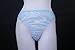 Haian PVC G-String Lace Panties Ladies Briefs Color Transparent Blue (X-Large)