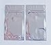 100pcs Silver Aluminum Foil Mylar 2.5x4 inches Re-closeable Bags Clear Front AL1