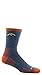 Darn Tough Vermont - Style #1466 - Men's Merino Wool Hiker Micro Crew Cushion Socks - Blue/Denim, Large