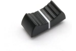 10PCS Mixer Dimming Table Straight Slide Potentiometer Fader Button Cap 4mm Hole Audio Adjustment Cap,Black