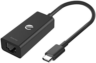 USB-C to Ethernet Network Adapter, eeco USB 3.1 Type C to RJ45 Gigabit Ethernet Supporting 100/1000 Mbps for MacBook/MacBook Pro, ChromeBook Pixel, Dell XPS and More USB C Laptops
