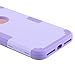 LONTECT for iPhone 7 Plus Case Hybrid Heavy Duty Shockproof Full-Body Protective Case with Dual Layer [Hard PC+ Soft Silicone] Impact Protection for Apple iPhone 7 Plus - Light Purple