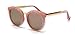 GAMT Round Sunglasses Large Frame Sunglasses Oversize Eyewear for Women Retro Tide Pink