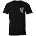 Thin Blue Line USA Flag Patriotic Police Support Men's T Shirt (L)