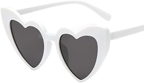 Toamen SunglassesClearance! Toamen Women Retro Fashion Heart-Shaped Shades Integrated UV Sunglasses - Offering Full UV400 Protection - Suitable for Outdoor Activities