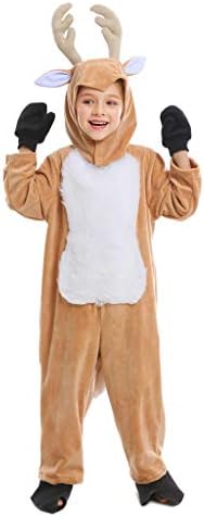 Meeyou Kids Deer Costume,Onesie Animal Pajamas for Boys&Girls