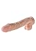 Pipedream King Cock Plus Dual Density Cock Dildo with Balls, Flesh, 12