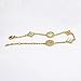 Baoli 18k Gold White Shell Clover Women's Chain Bracelet (titanium-and-gold)
