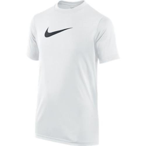 Nike Legend Dri-Fit Short Sleeve Tee - Youth - White/Black - Small 380969-100-S
