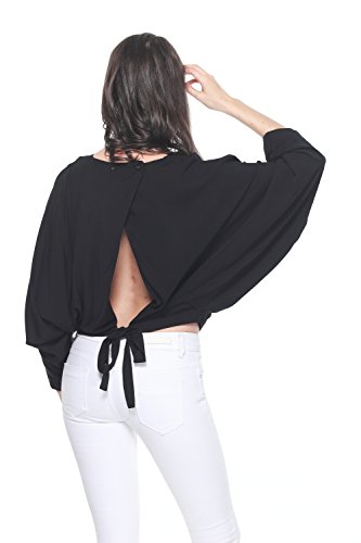 batwing sleeve crop top